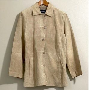 BERNARDO Tan Suede Jacket M